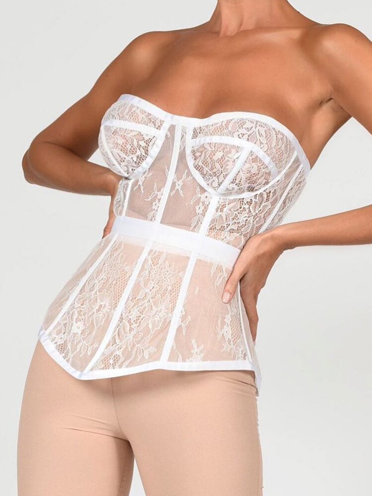 Bustier blanc mariage