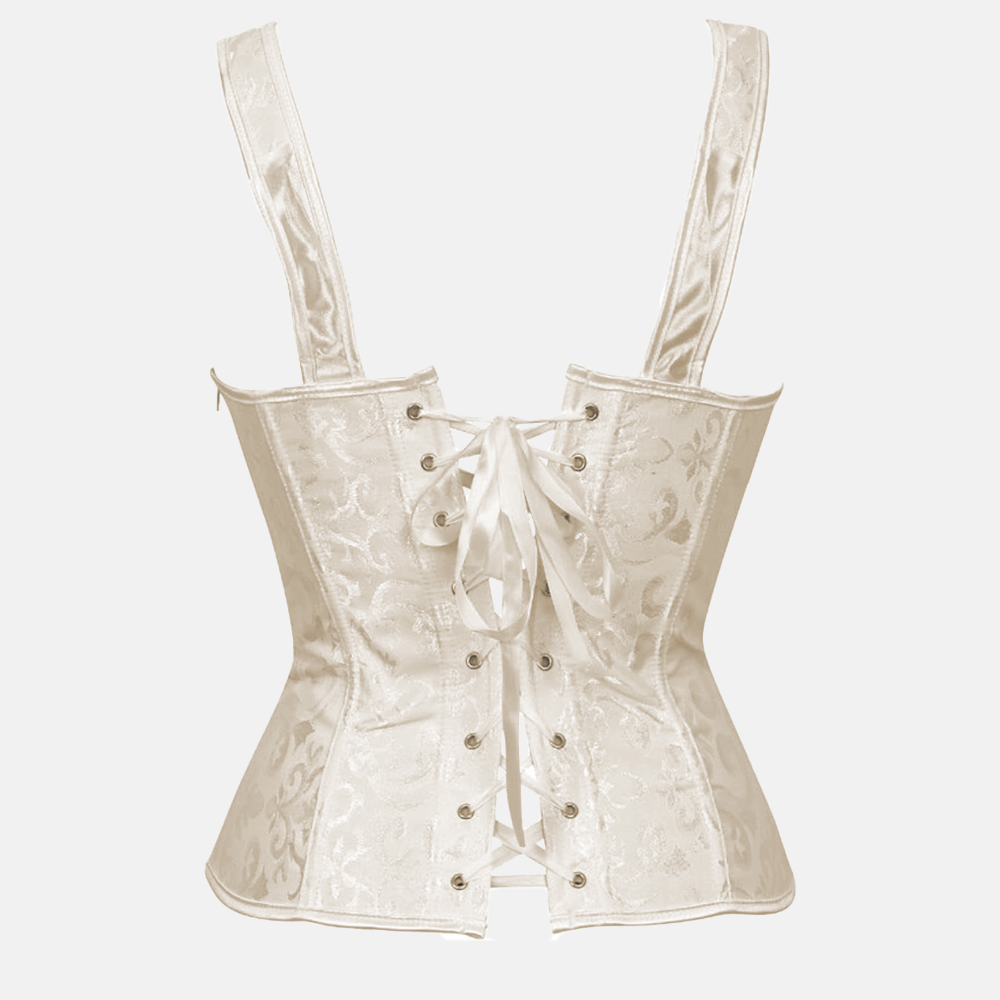 Bustier corset ivoire zoom dos