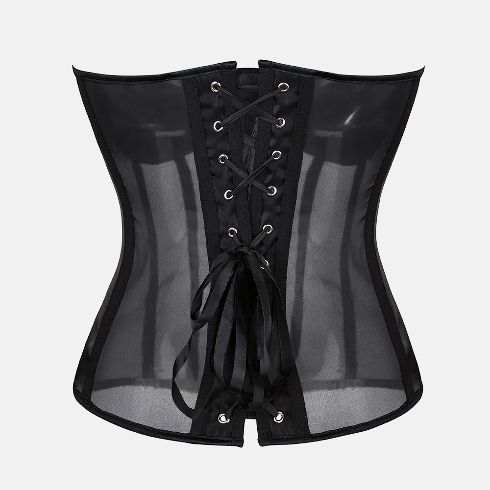 Bustier corset transparent zoom dos