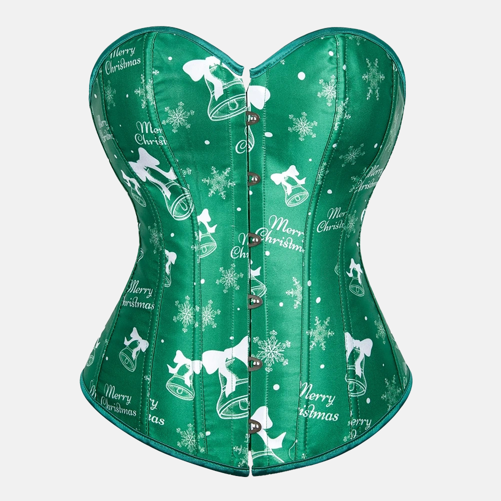 Corset bustier vert "Merry Christmas" Passion Corset