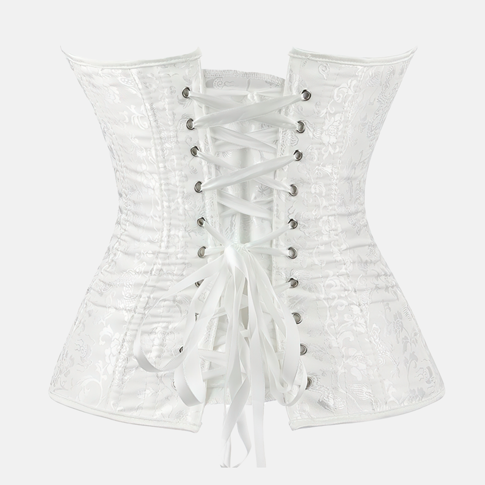 Corset bustier blanc zoom dos
