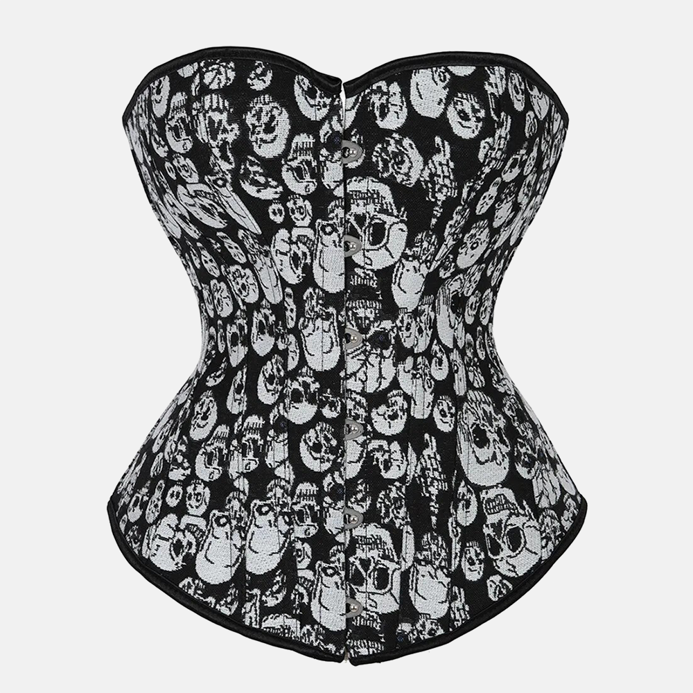 Corset bustier gothique zoom avant