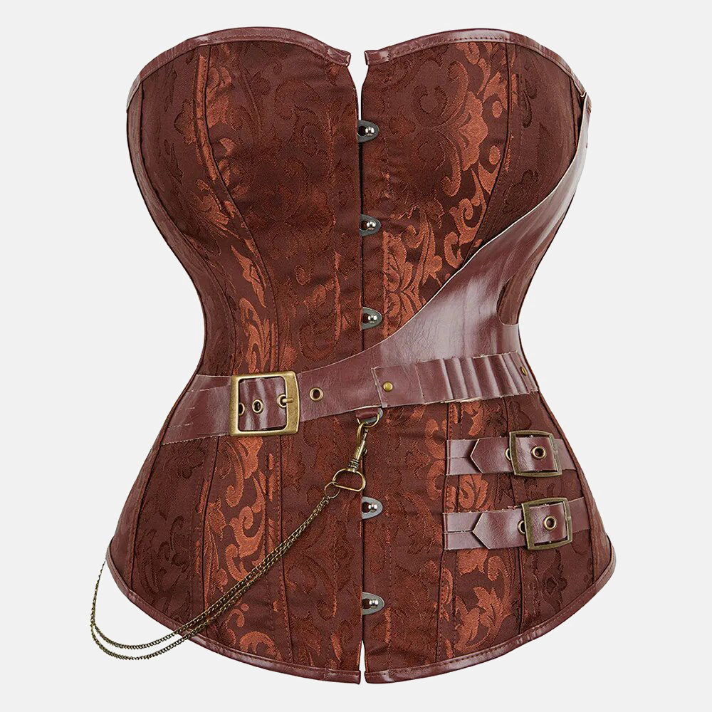 Corset bustier steampunk zoom avant