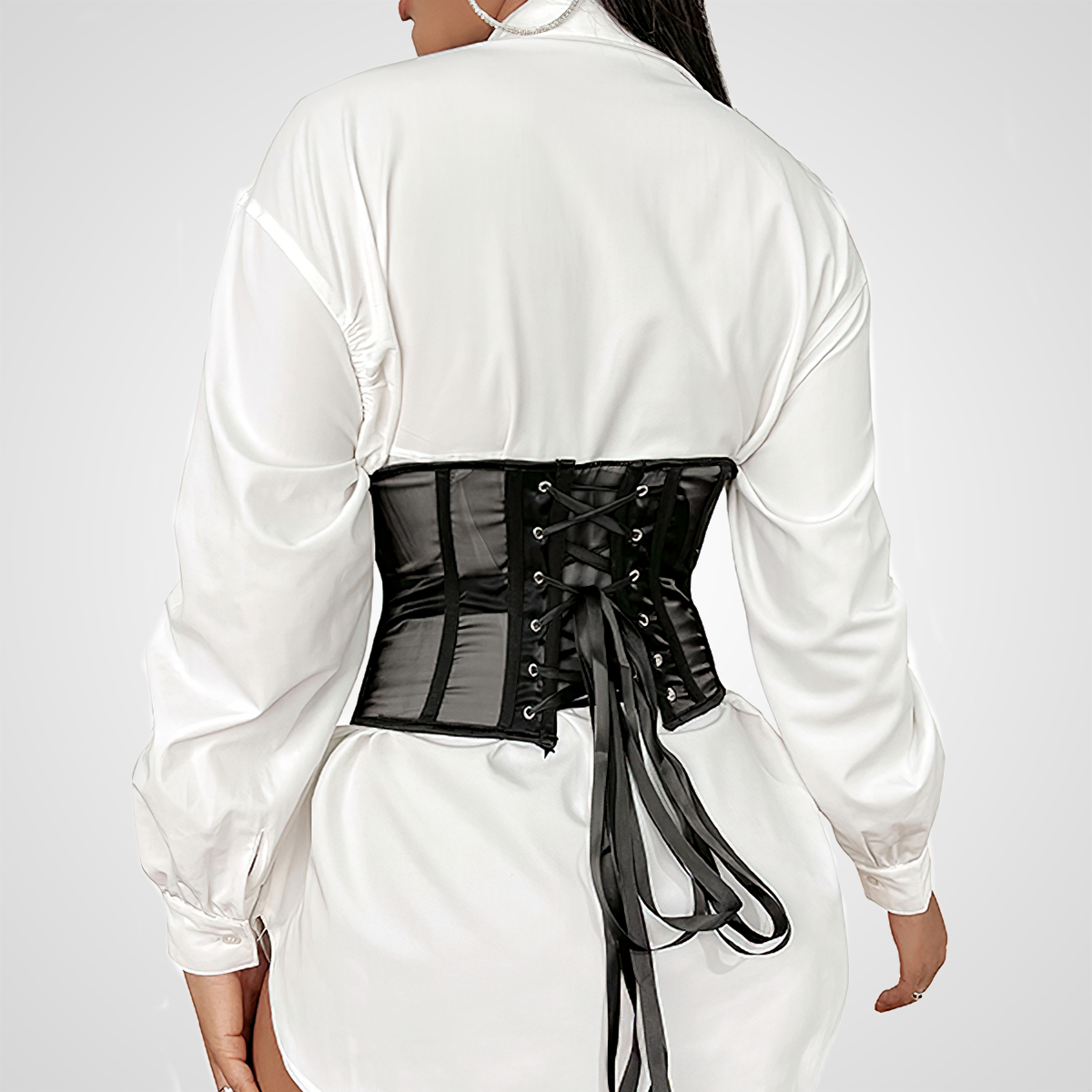 Corset ceinture serre-taille vu de dos