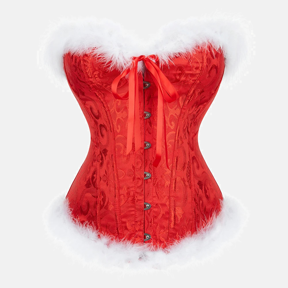 Corset Pour Femme Réglable - Pour Halloween, Noël, Carnaval | 12 Baleines, Polyester élastique, Look Gothique Ou Vintage