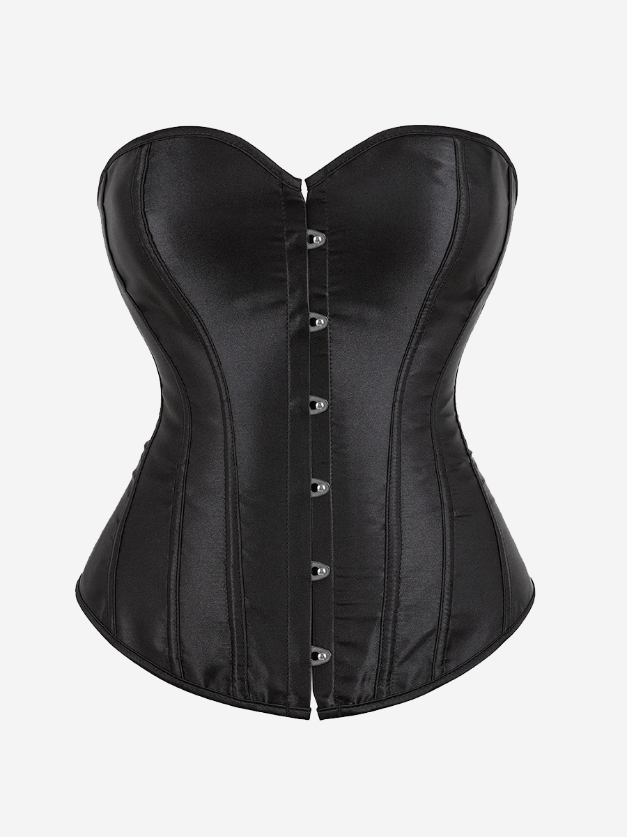 Zoom sur un corset noir simple