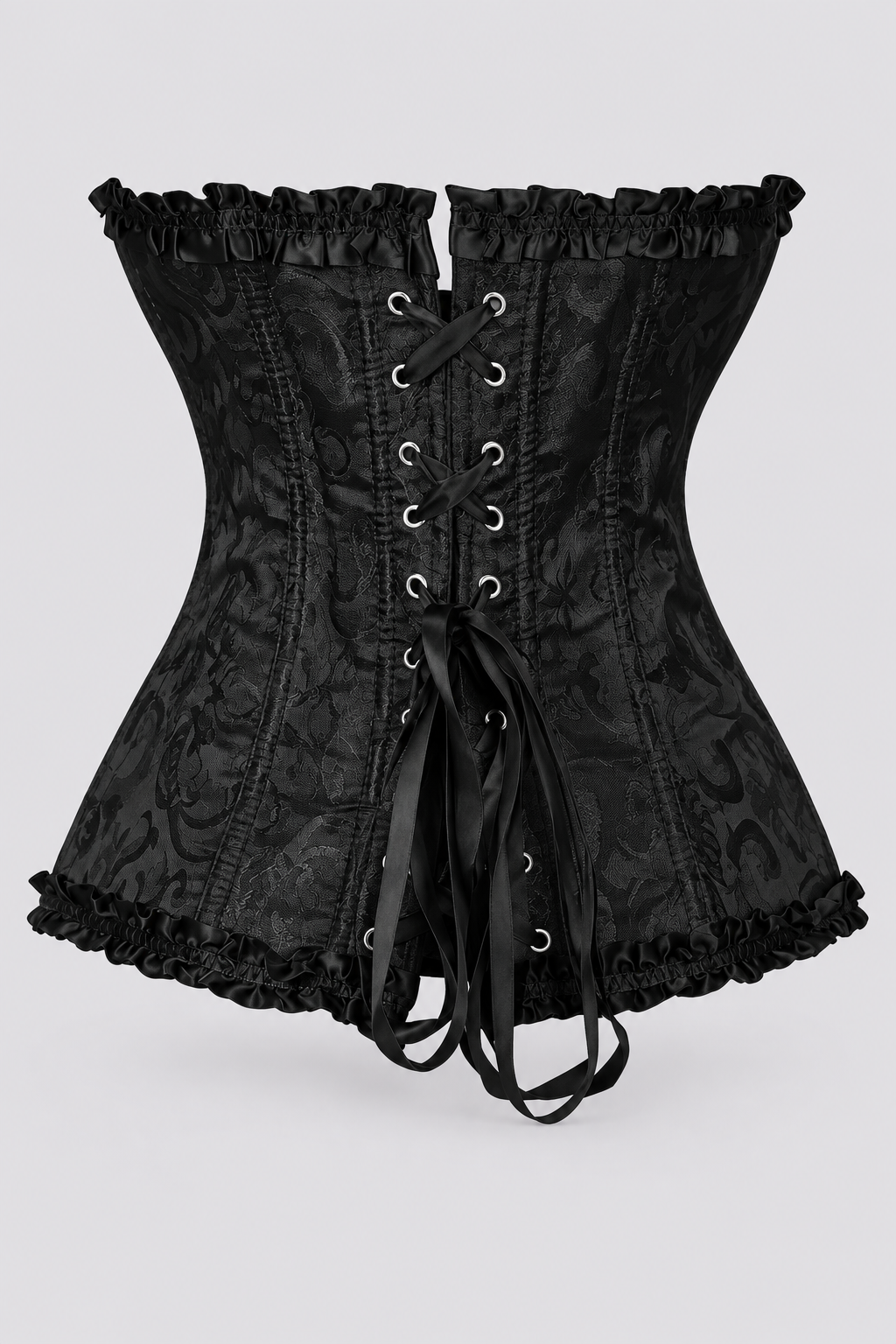 Corset victorien noir bustier