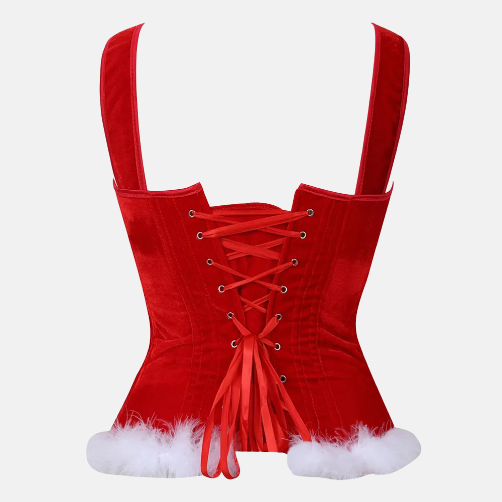 Sexy santa corset vu de dos