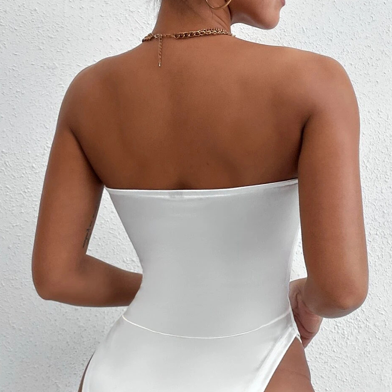 Body bustier blanc vu de dos