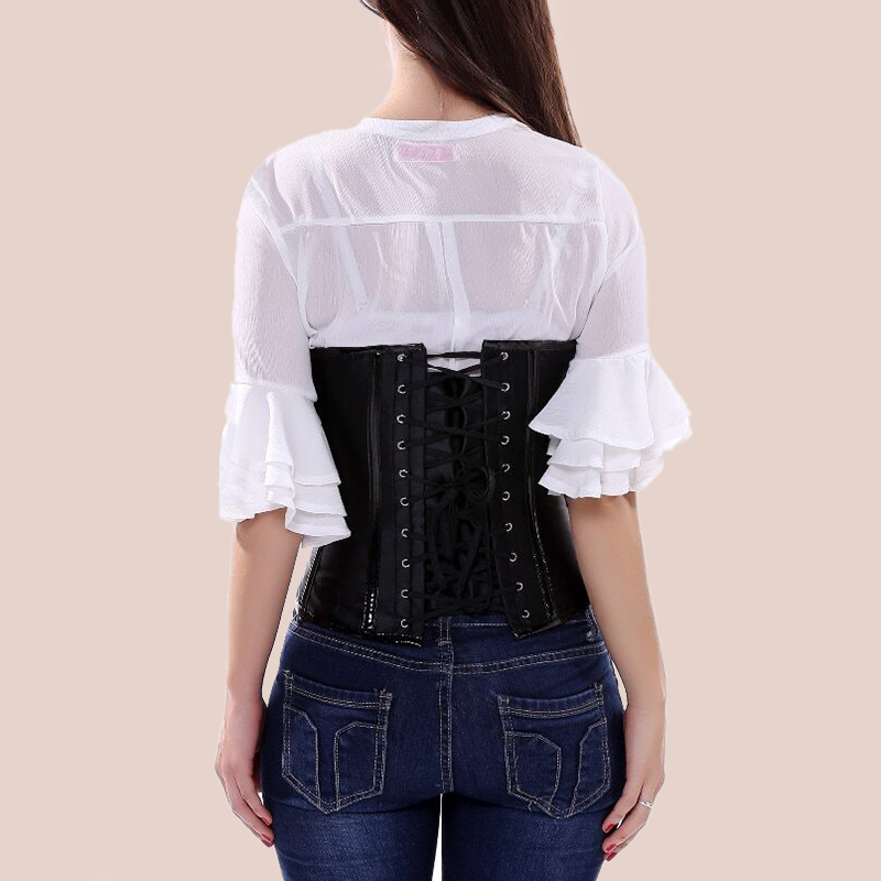 Corset serre taille gothique vu de dos