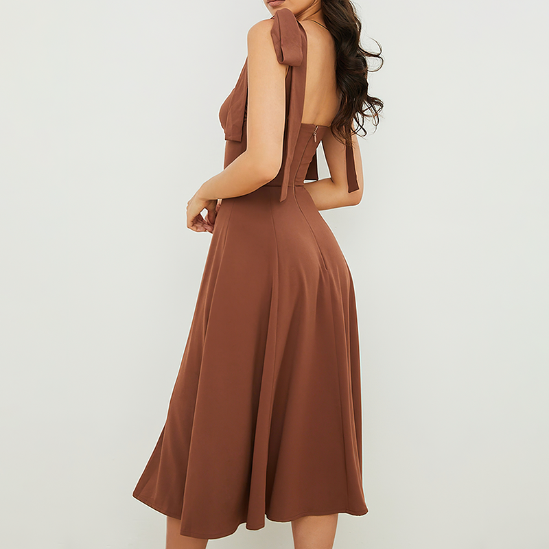 Robe plage corset vue de dos