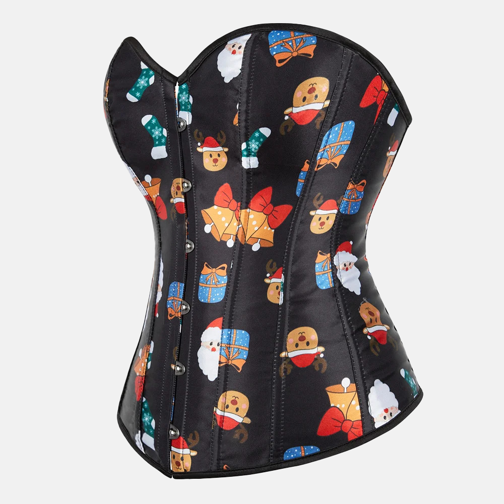 Bustier corset Noël vu de profil