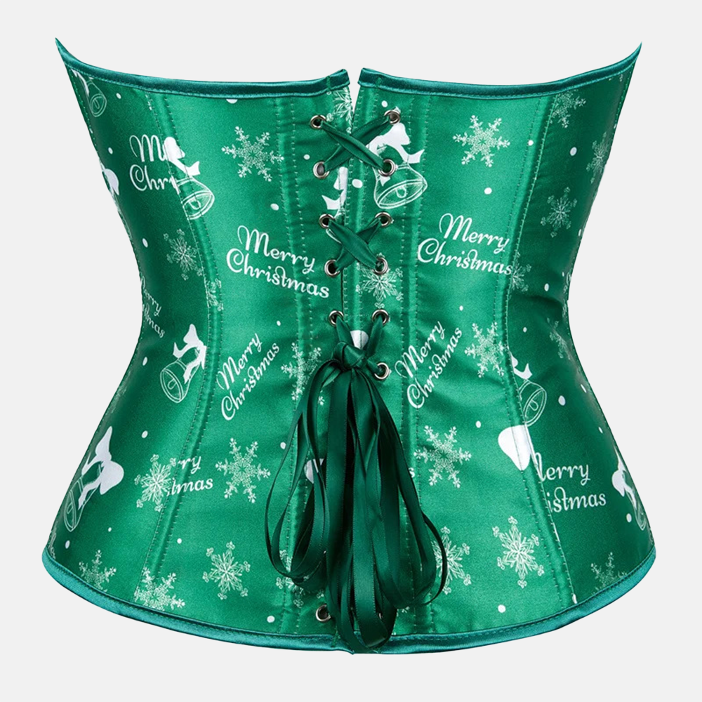 Christmas corset vu de dos