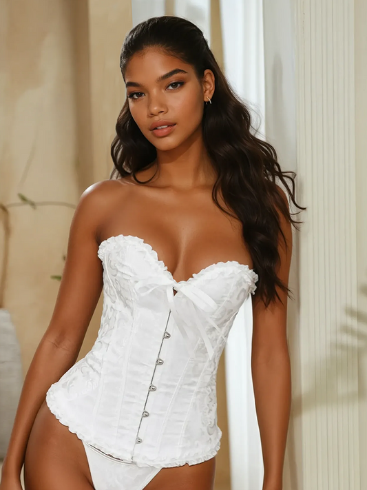 Corset blanc victorien