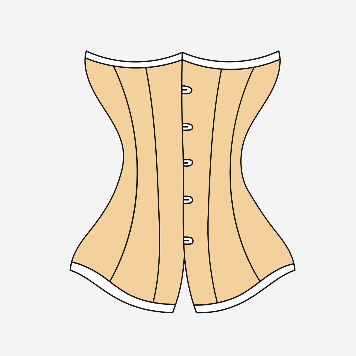 Illustration d'un corset serre-taille