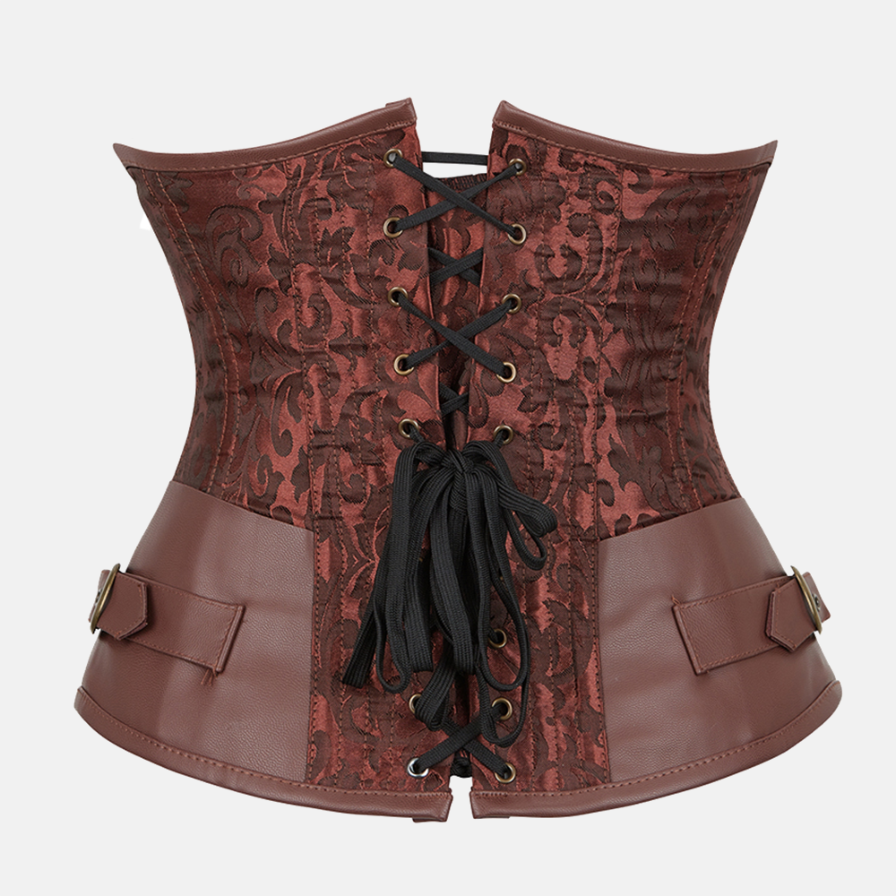 Corset serre-taille steampunk zoom dos