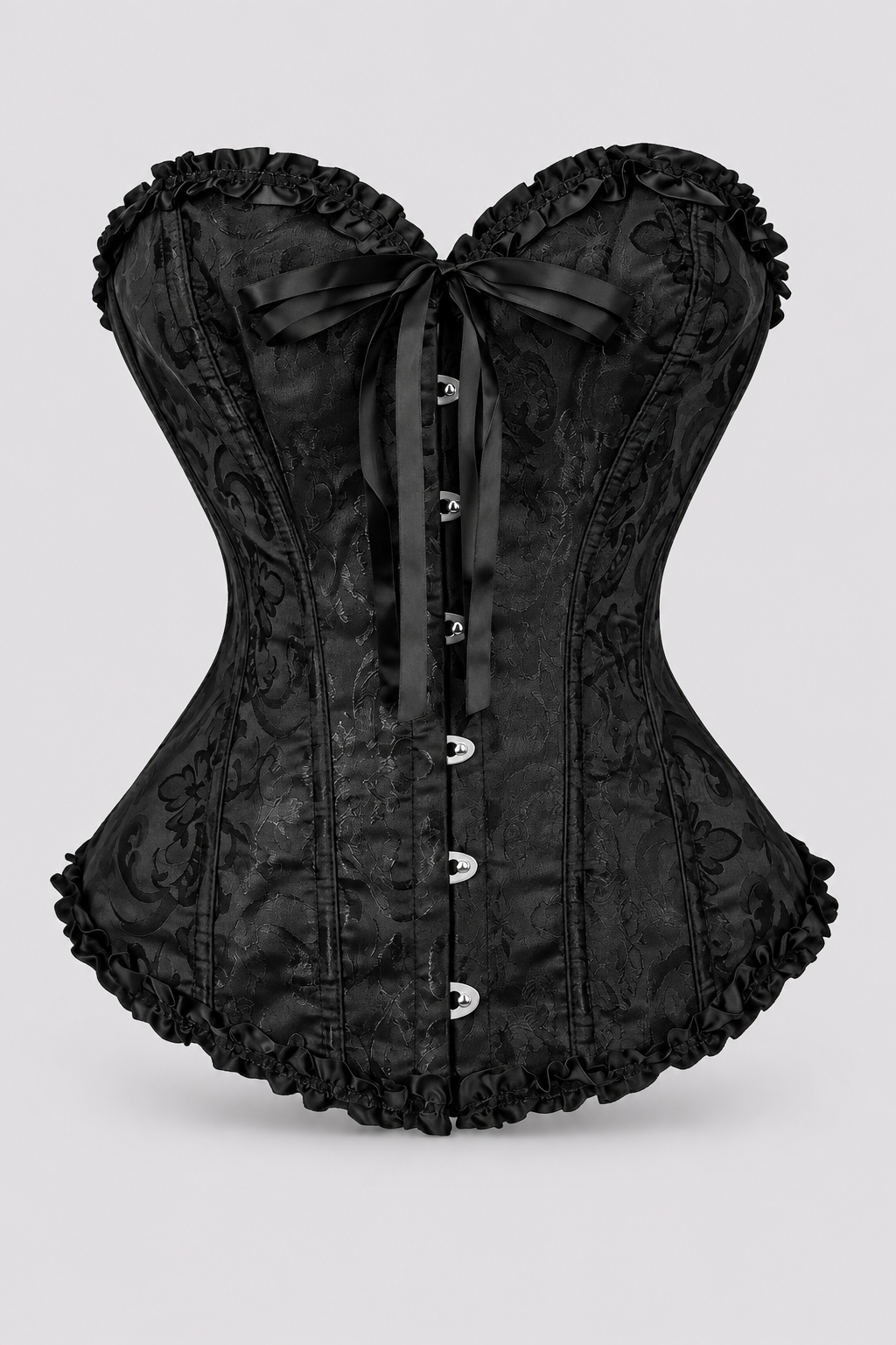 Corset victorien noir bustier