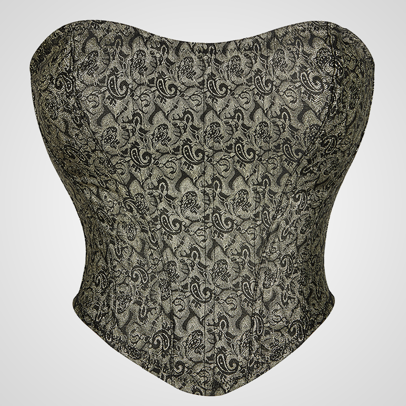 Zoom sur un bustier corset sexy vu de face