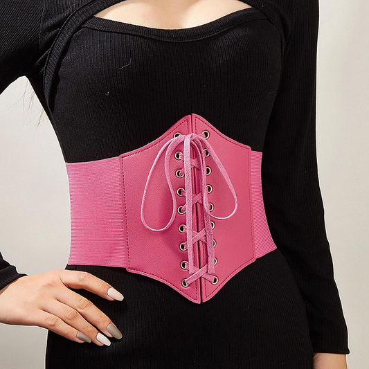 Ceinture corset rose