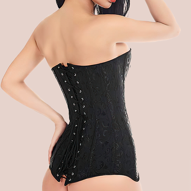 Corset bustier long vu de profil