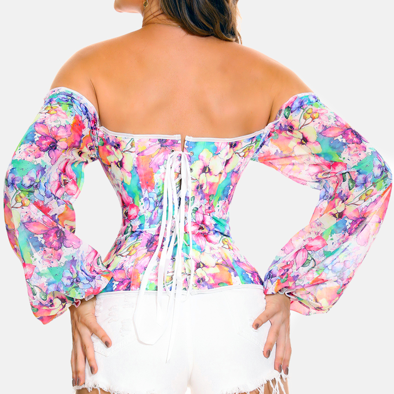 Corset fleur vu de dos