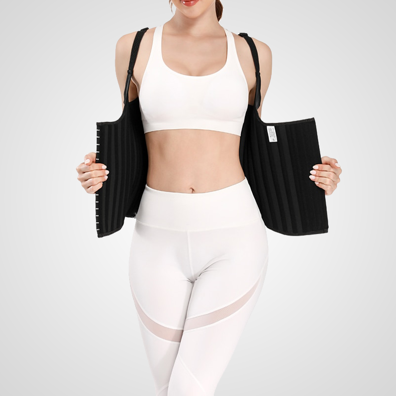 Gaine corset latex vue de face