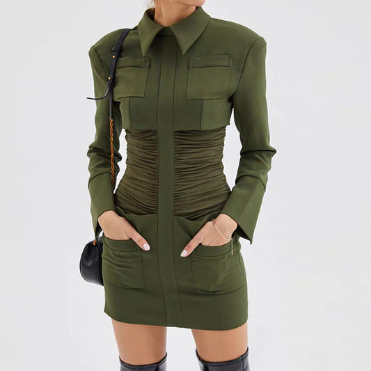 Robe blazer corset
