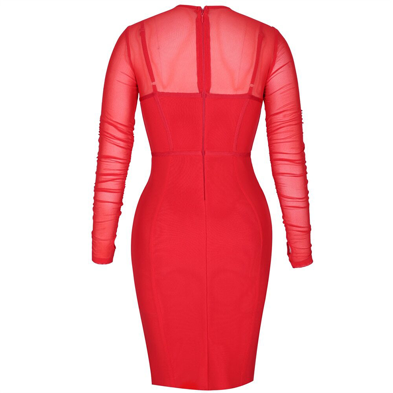 Zoom sur une robe corset manche longue vue de dos