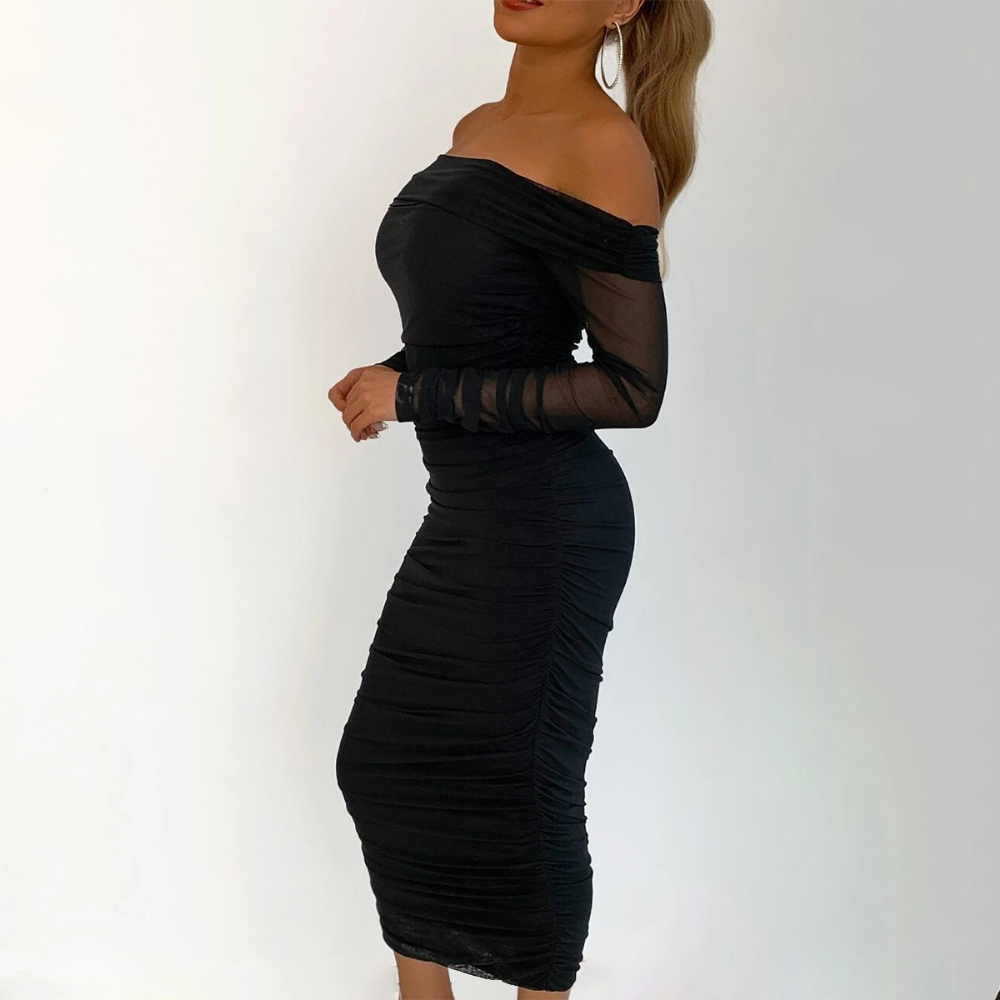 Robe corset tulle vue de profil