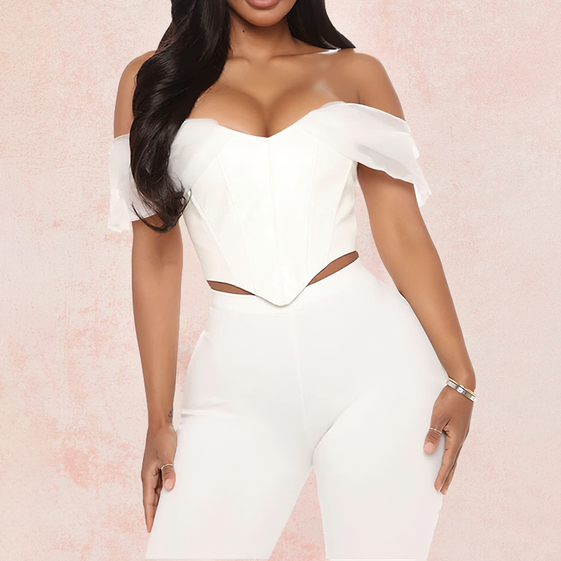 Top bustier cuir