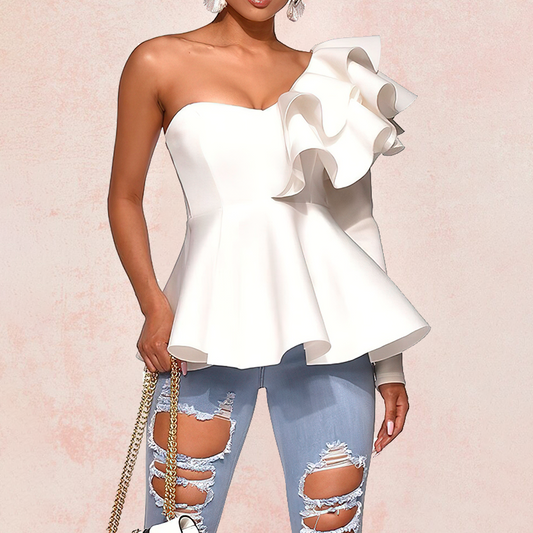 Top bustier peplum