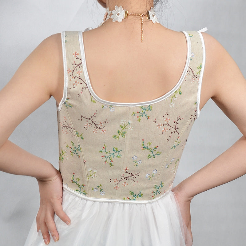 Top corset vintage vu de dos